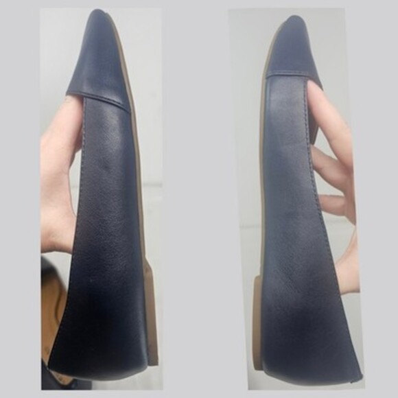 Lucky Brand Women's Archh Almond Toe Asymmetrical Ballet Flats Navy Size 9 - Picture 5 of 8